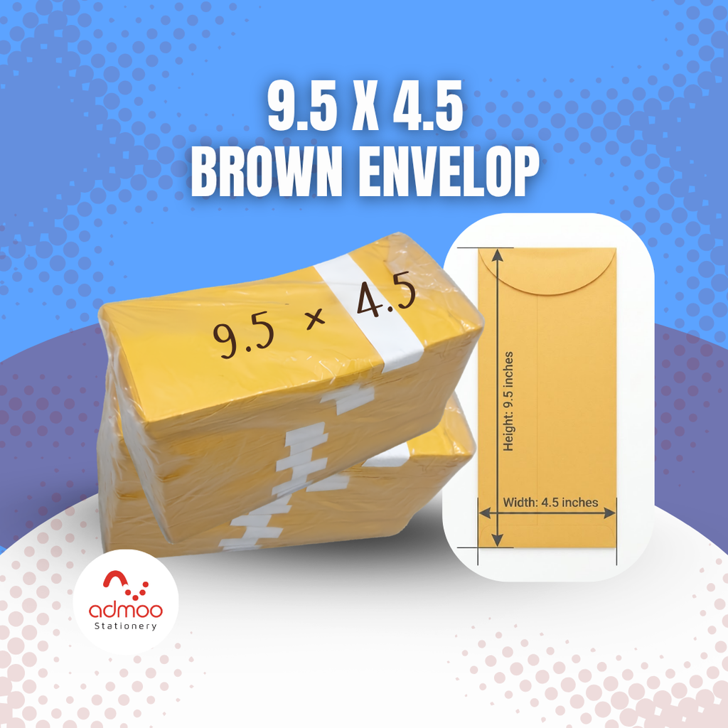 9.5x4.5 Envelope - Brown