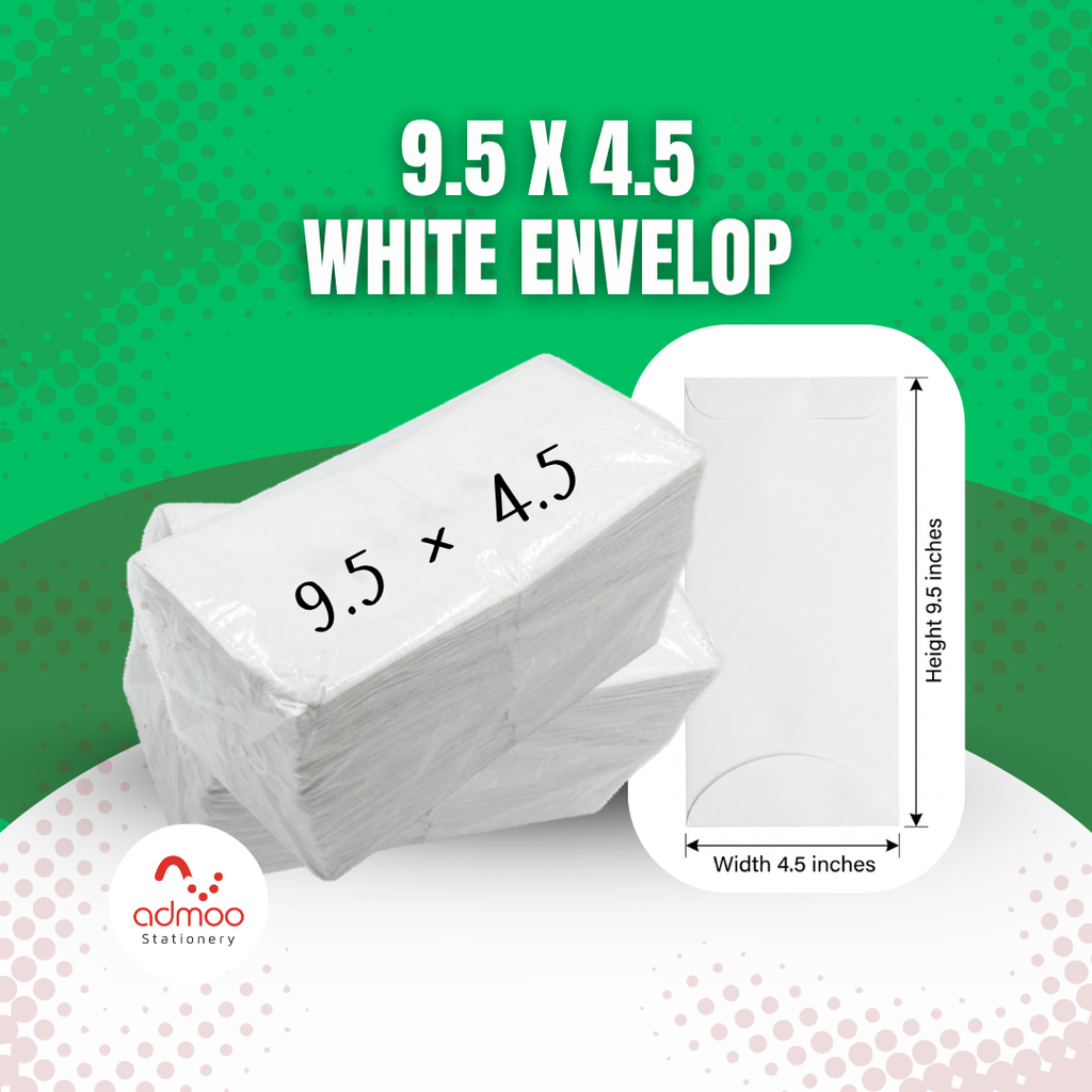 9.5x4.5 Envelope - White