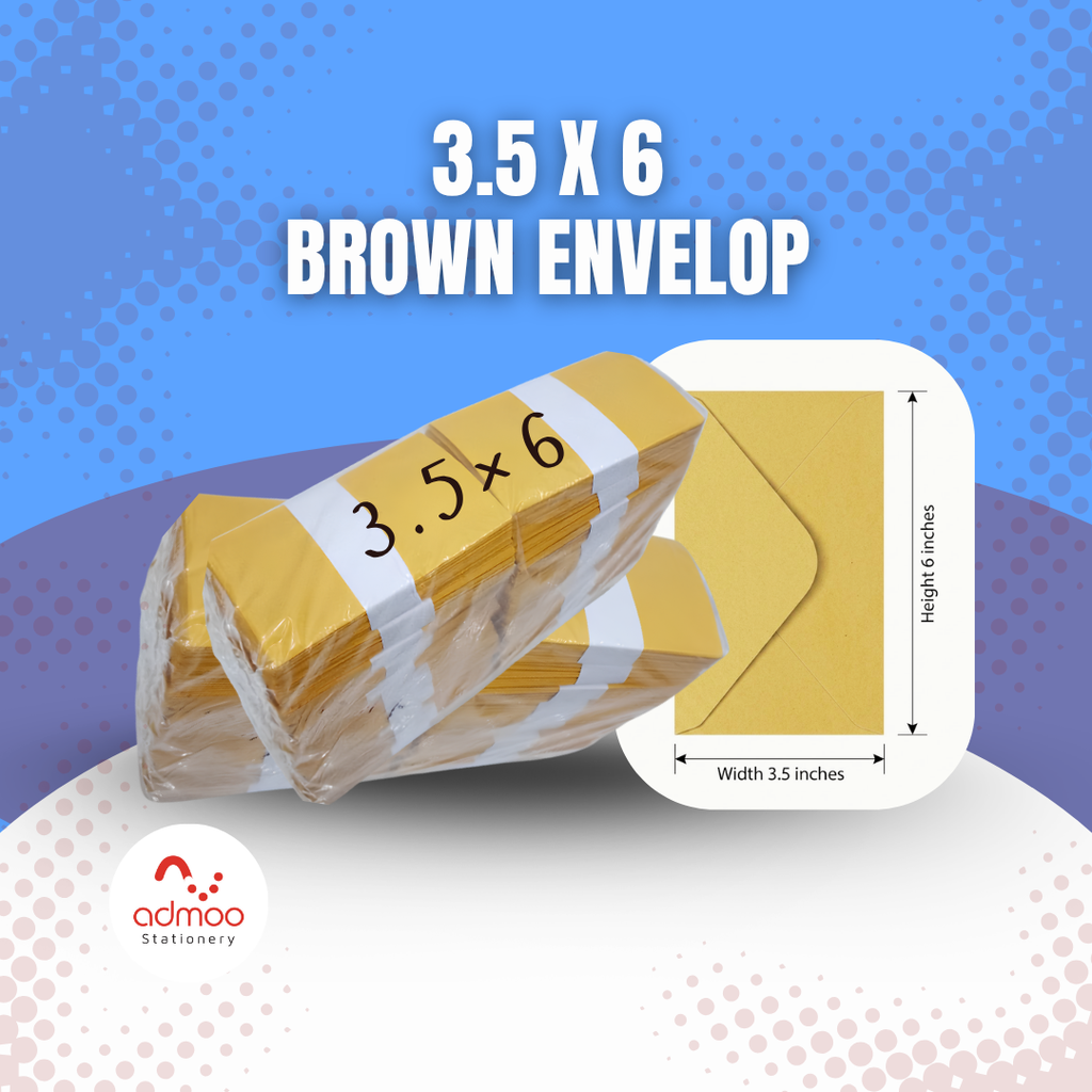 [635ENVBRN] 3.5x6 Envelope - Brown
